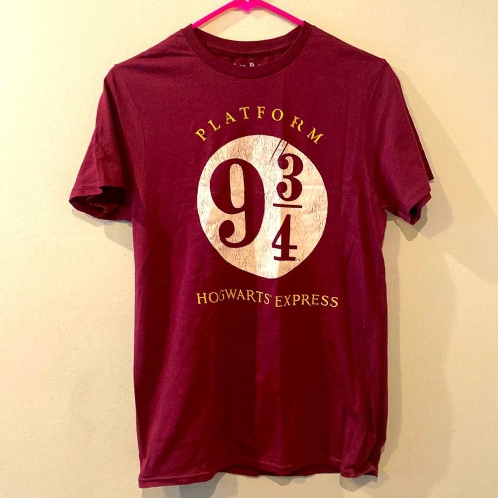 Unisex Harry Potter Cotton Platform 9 3/4 Hogwarts Express Shirt s Small